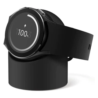 แท่นชาร์จเดสก์ท็อปสําหรับ Samsung Galaxy Watch 9/8/7/6/5/4 44 มม.ซิลิโคนชาร์จที่นั่งสําหรับ Galaxy Watch Ultra (2025)