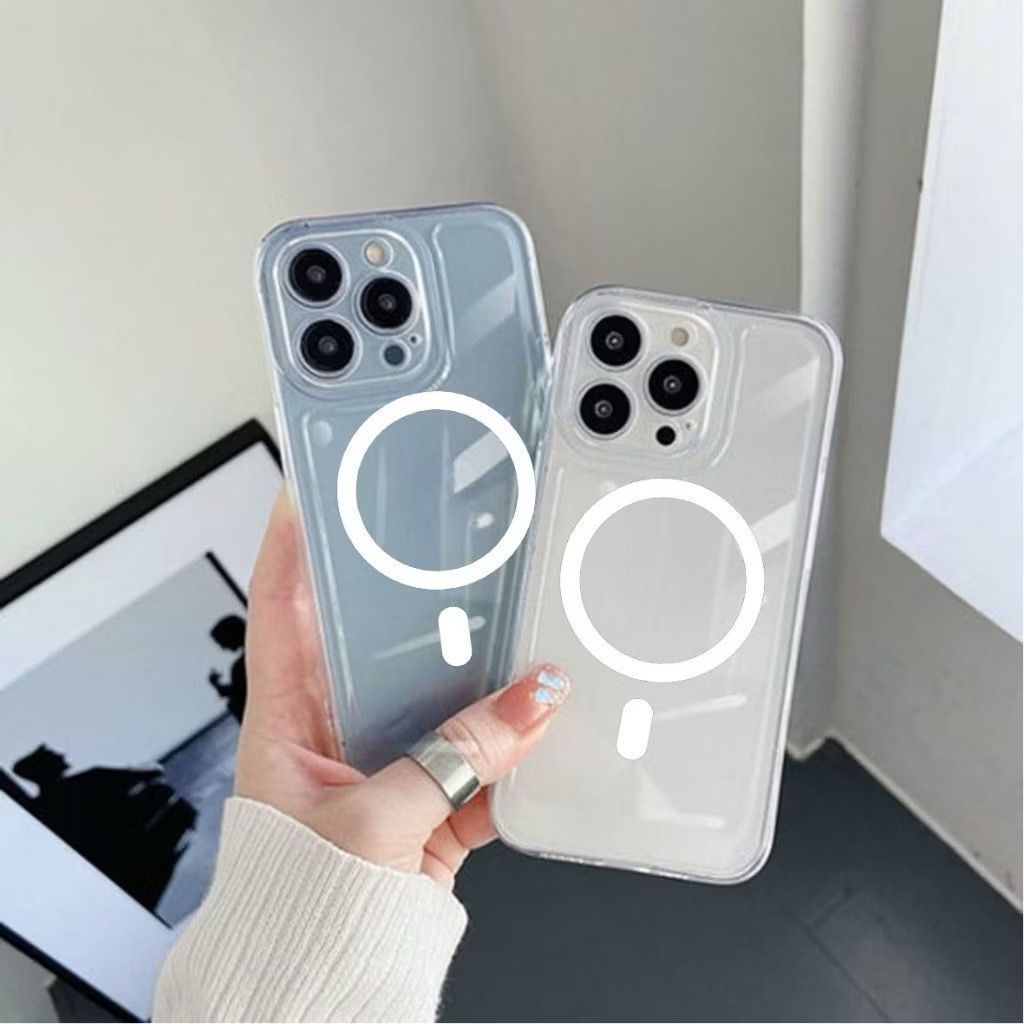 โกดัง_ตามมาตรฐาน | Magsafe Clear Case สําหรับ Samsung M32 A20 A30 A20s A21s A22 A24 A25 A31 A32 A33 