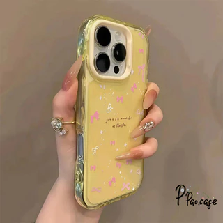 เคส TPU เคสเจลลี่ลอน ลายโบว์ สไตล์น่ารักหลายสีกันกระแทก เข้ากับ IPhone 13 16 12 14 17 15 11 Pro Max 14 12 13 Pro 15 Plus