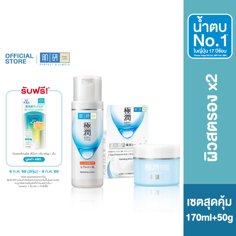 Hada Labo Hydrating Lotion 170ml. + HADA LABO HYDRATING SNOW DEW 50G