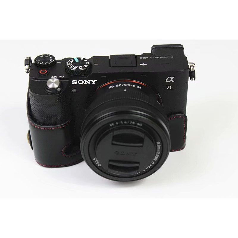 เหมาะสําหรับ Sony A7R A7RII A9 A7RIII A7C A7R4 Mirrorless กระเป๋ากล้องหนัง Sony ฐาน