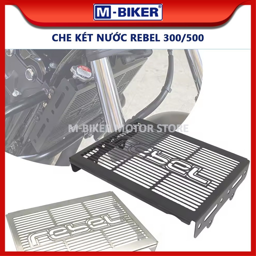 ครอบหม้อน้ํา Rebel 300 ครอบหม้อน้ํา Rebel 500 กันรอยหม้อน้ํา Honda Rebel 300/500