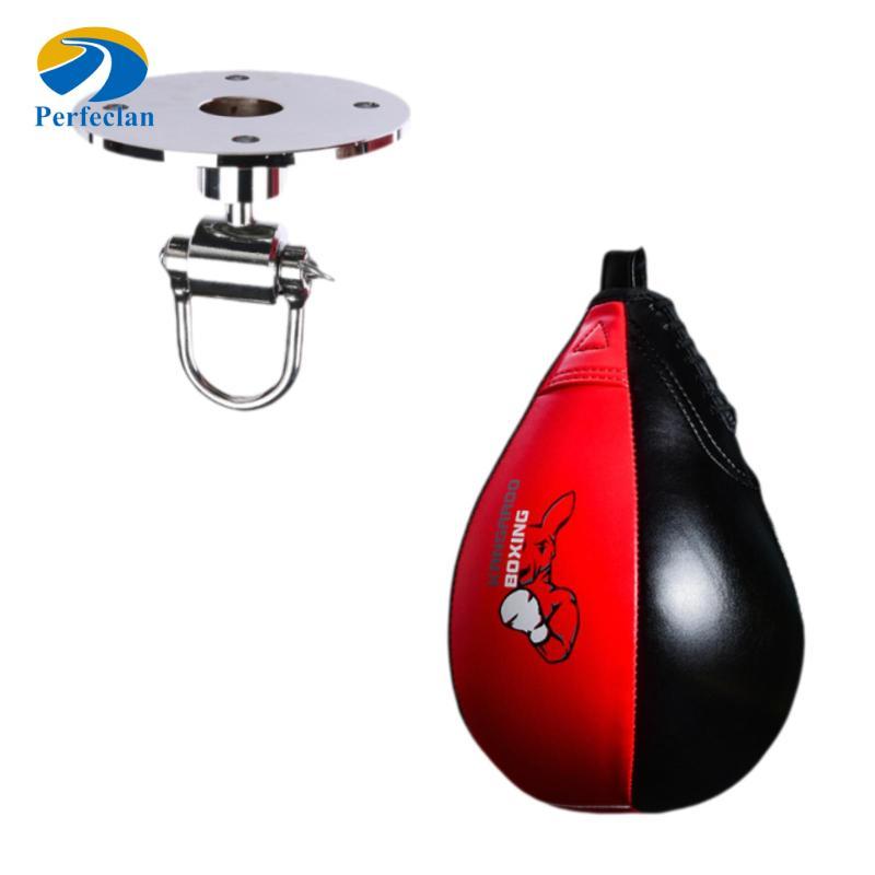 Perfeclan Speed Bag สําหรับชกมวย Heavy Duty Speedball สําหรับมือความเร็วแขวน PU หนัง Punch Bag Punch