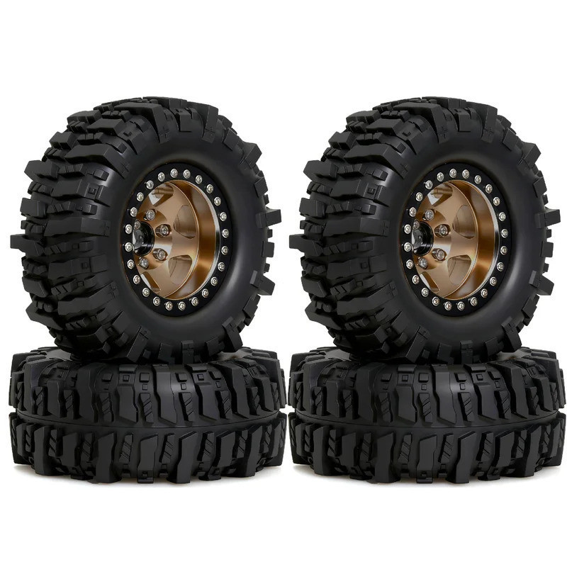 4 ชิ้น 95 มิลลิเมตร 12Hex 1.9 Crawler ยางและล้อยางนุ่ม Tyre ใช้งานร่วมกับ 1/12 MJX HYPER GO H12Y H12