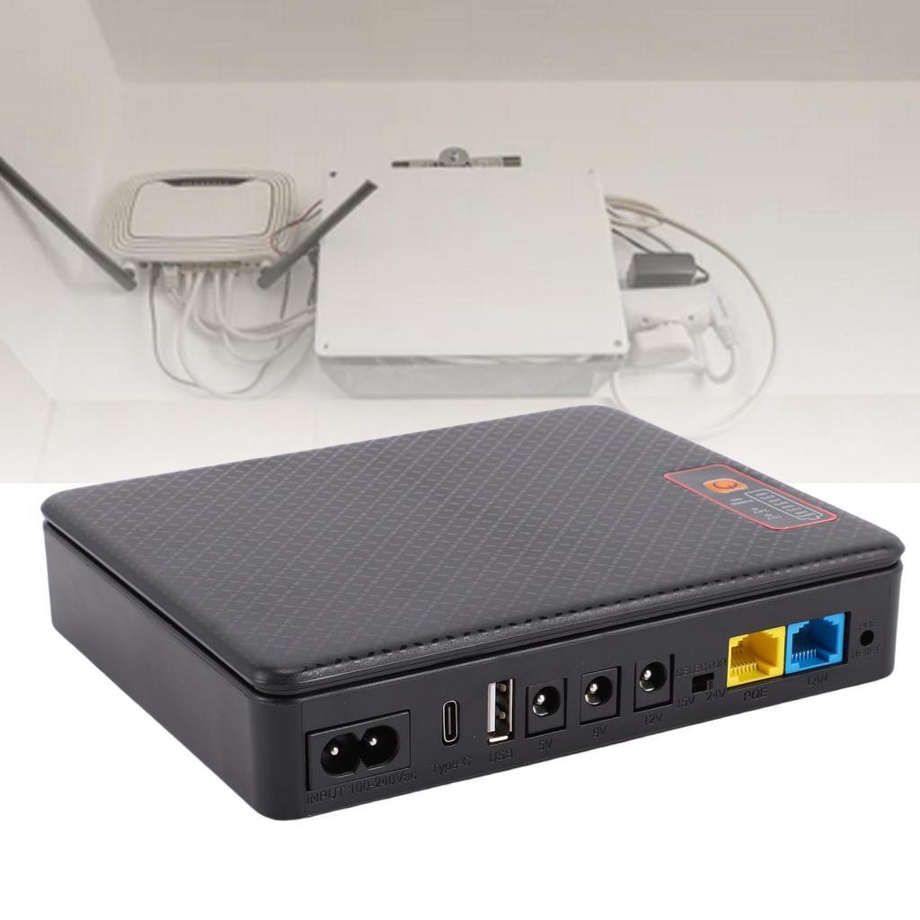 Supergoodsales FTVOGUE 20800mAh Mini DC POE UPS แบตเตอรี่สํารองสําหรับเราเตอร์โมเด็มกล้องรักษาความปล