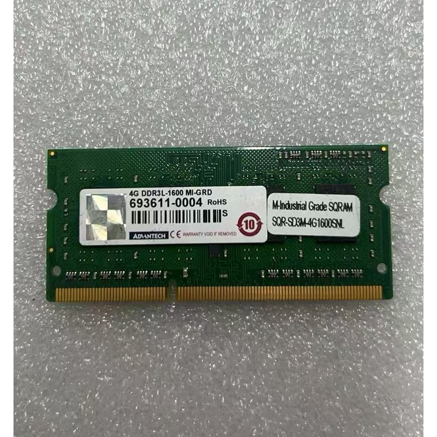 Yanhua 4G DDR3L-1600 8GDDR4 อุตสาหกรรมควบคุมเมนบอร์ด Memory Strip SQR-SD3M-4G1600SNL