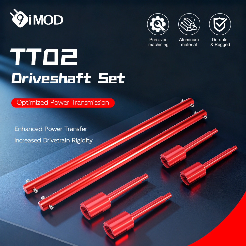 9IMOD Aluminum Alloy Drive Shaft for TT02 TT02B 1/10 RC Touring Car Central Transmission Upgrade Par