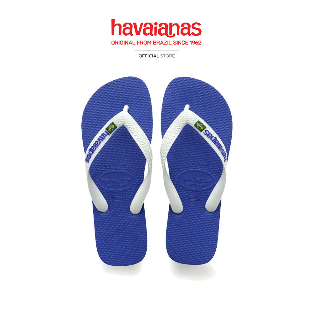 HAVAIANAS รองเท้าแตะ Brasil Logo Flip Flops MARINE BLUE 41108502711U_C3BLXX