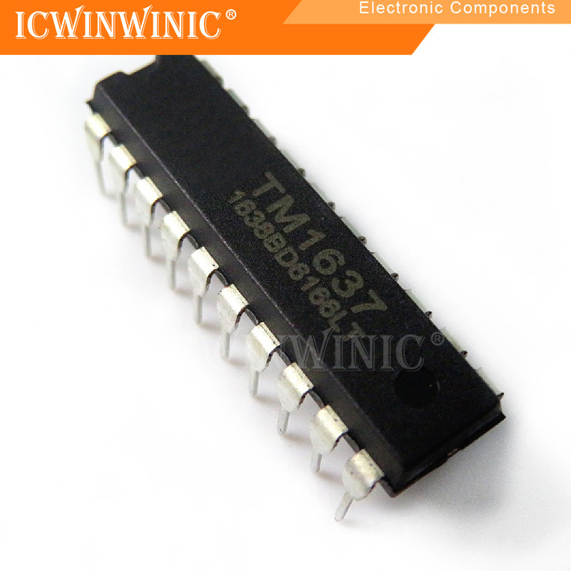 5 ชิ้น TM1637 1637 DIP-20 ส่วนประกอบอิเล็กทรอนิกส์