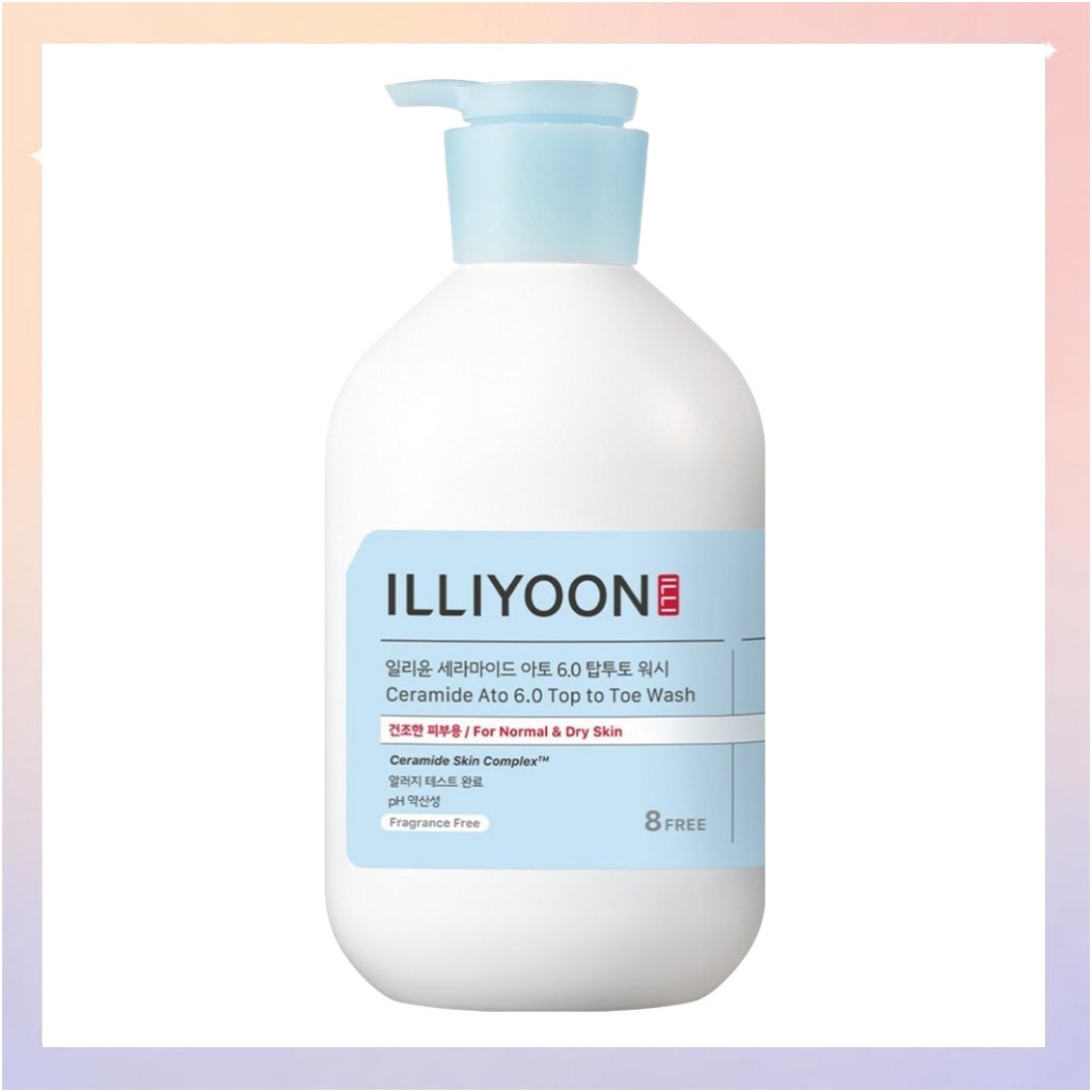 [illyoon] Ceramide Ato 6.0 Top to Toe Wash, ปราศจากน้ําหอม, 1L, 1pc / Korean Body Wash / Fragrance F