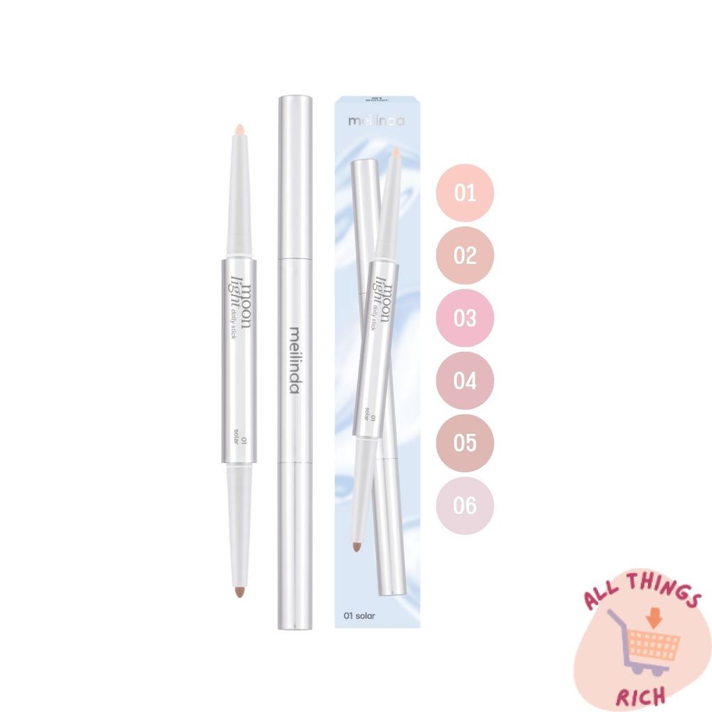 MEILINDA Moonlight Dolly Stick เมลินดา ดินสอดอลลี่อาย 2in1 ไฮไลท์ อายแชโดว์ ใช้ง่าย ขนาด 0.5 กรัม