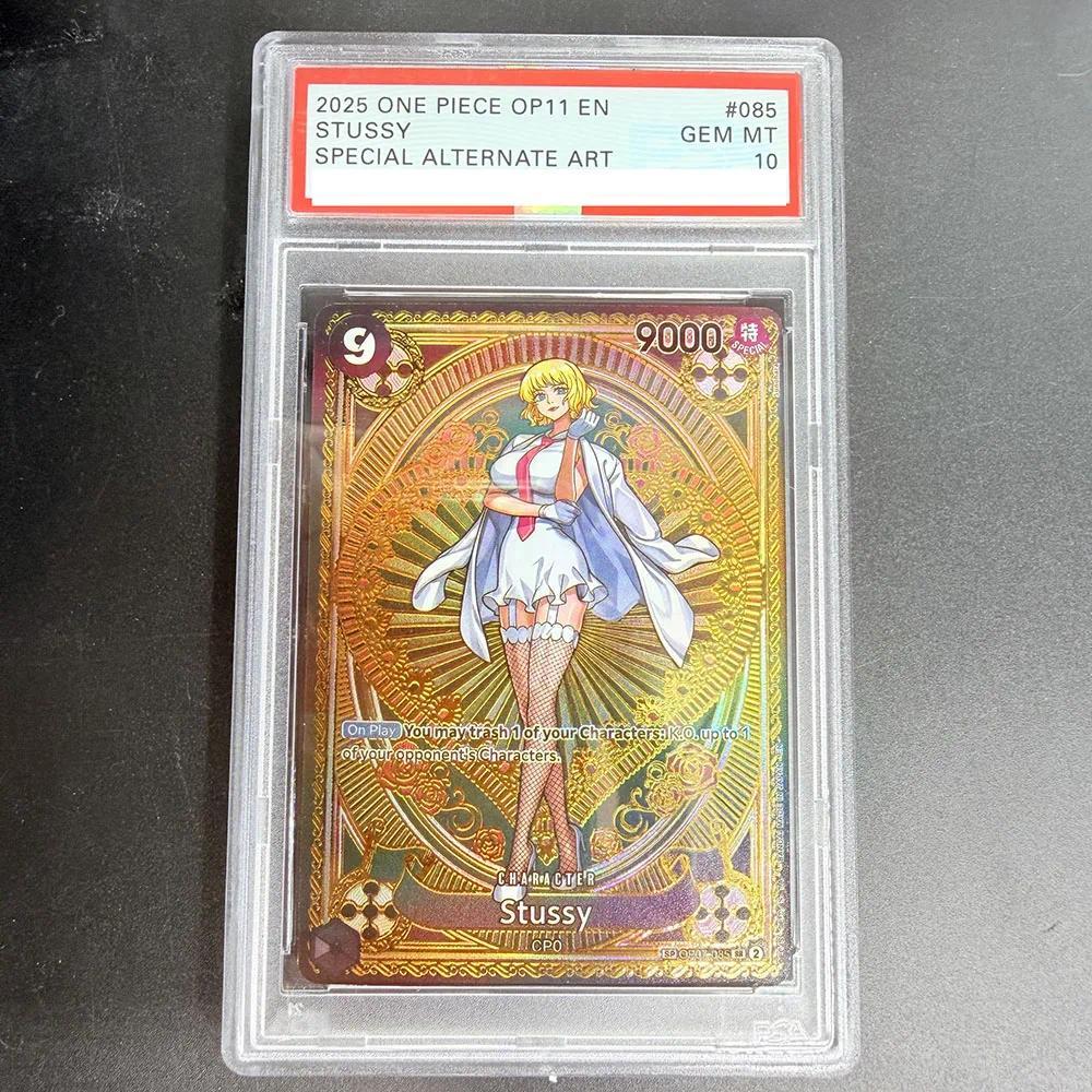 PSA10 DIY ONE PIECE Rating Card 2025 ONE PIECE OP11 EN STUSSY OP07-085 คอลเลกชันการ์ดสําเนา 10 จุด R