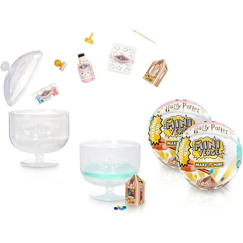 Miniverse Make It Mini Honeydukes Harry Potter Mystery Blind Ball 15 ขนมหวานเพื่อรวบรวมรวมถึง 3 สุดย