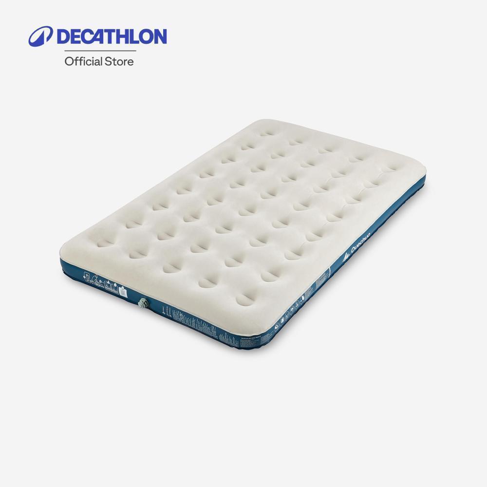 Decathlon Air Bed - 120Cm Air Basic ที่นอนเป่าลมสำหรับ 2 คนใช้ในการตั้งแคมป์ รุ่น Air Basic ขนาด 120 ซม. - White