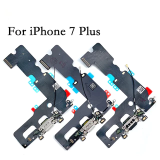 พอร์ตชาร์จ Flex สําหรับ iPhone 7 8 7Plus 8Plus แจ็คไมโครโฟนปลั๊ก Usb Flex Cable Ribbon Replacement แผงชาร์จ USB