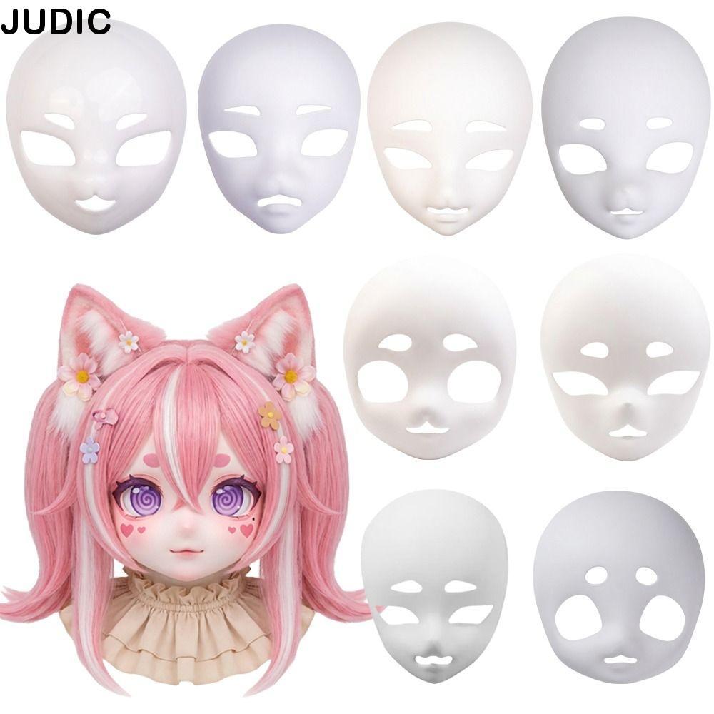 JUDIC Cat Head Skull, พลาสติก DIY Kigurumi ฐาน Beast Skull , คอสเพลย์สัตว์ Fursuit อะนิเมะปาร์ตี้