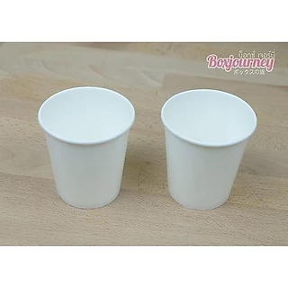 Boxjourney [50ใบ] แก้วกาแฟกระดาษ 6.5 oz ไม่มีหู/มีหู ขาว/พิมพ์ลาย