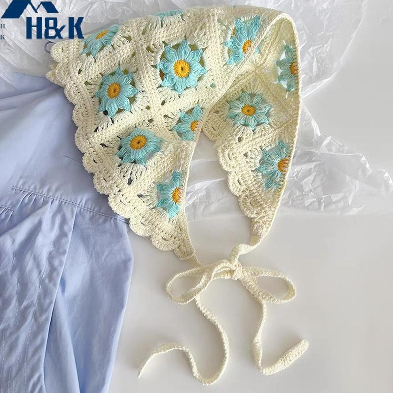 [H&K] Turban Hair Scarf Hair Bands ถัก Vintage Hair Bands Girl Fashion Hair Accessories {th}