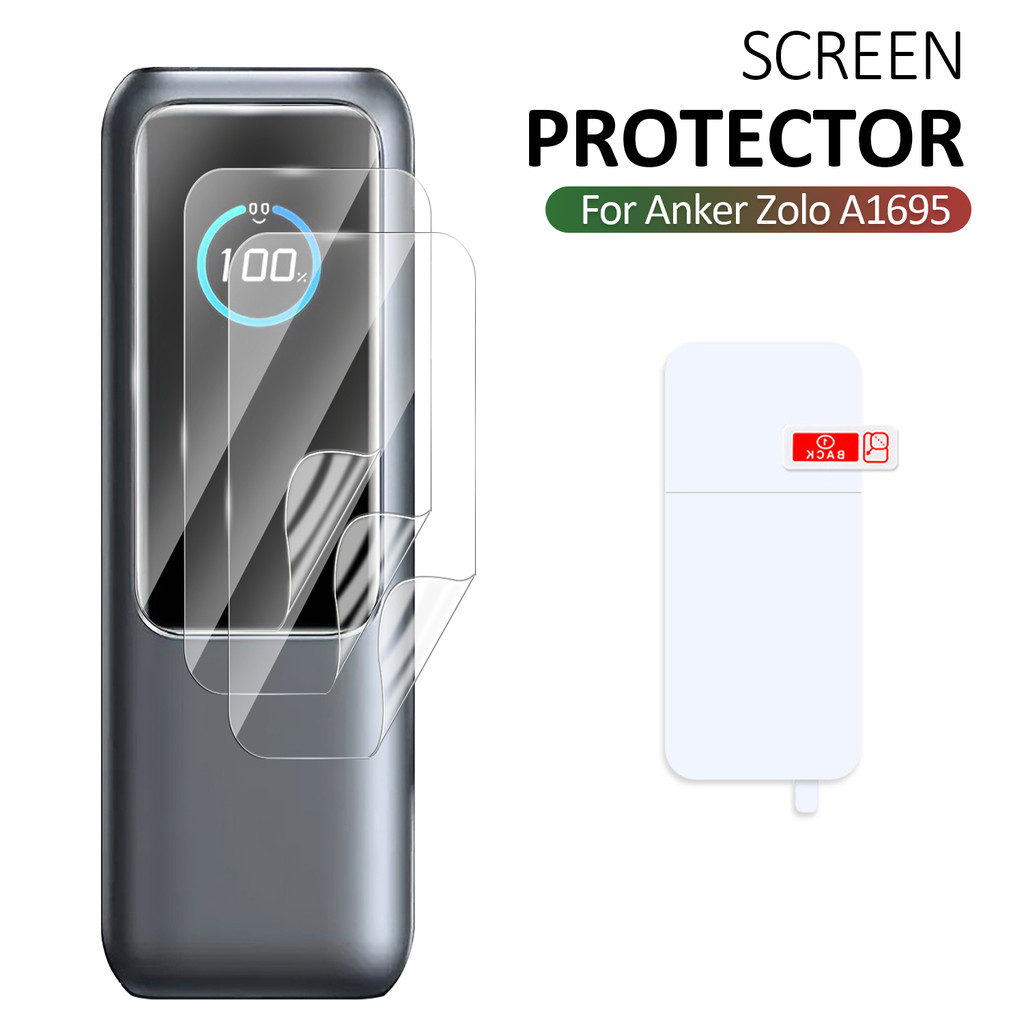 สําหรับ Anker Zolo A1695 Power Bank ป้องกันหน้าจอ HD Clear Soft Hydrogel ฟิล์ม Powerbank จอแสดงผลพรี