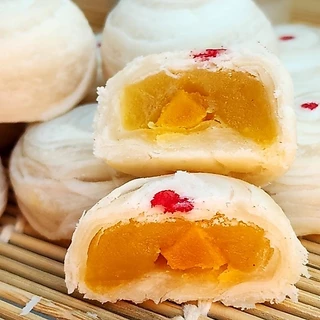 ขนมเปี๊ยะไส้ถั่วไข่เค็มอบควันเทียน ขนมเปี๊ยะท่าย์น้ำ อิสลามทานได้ เจทานได้(เฉพาะบางไส้) เปี๊ยะท่าย์น้ำ