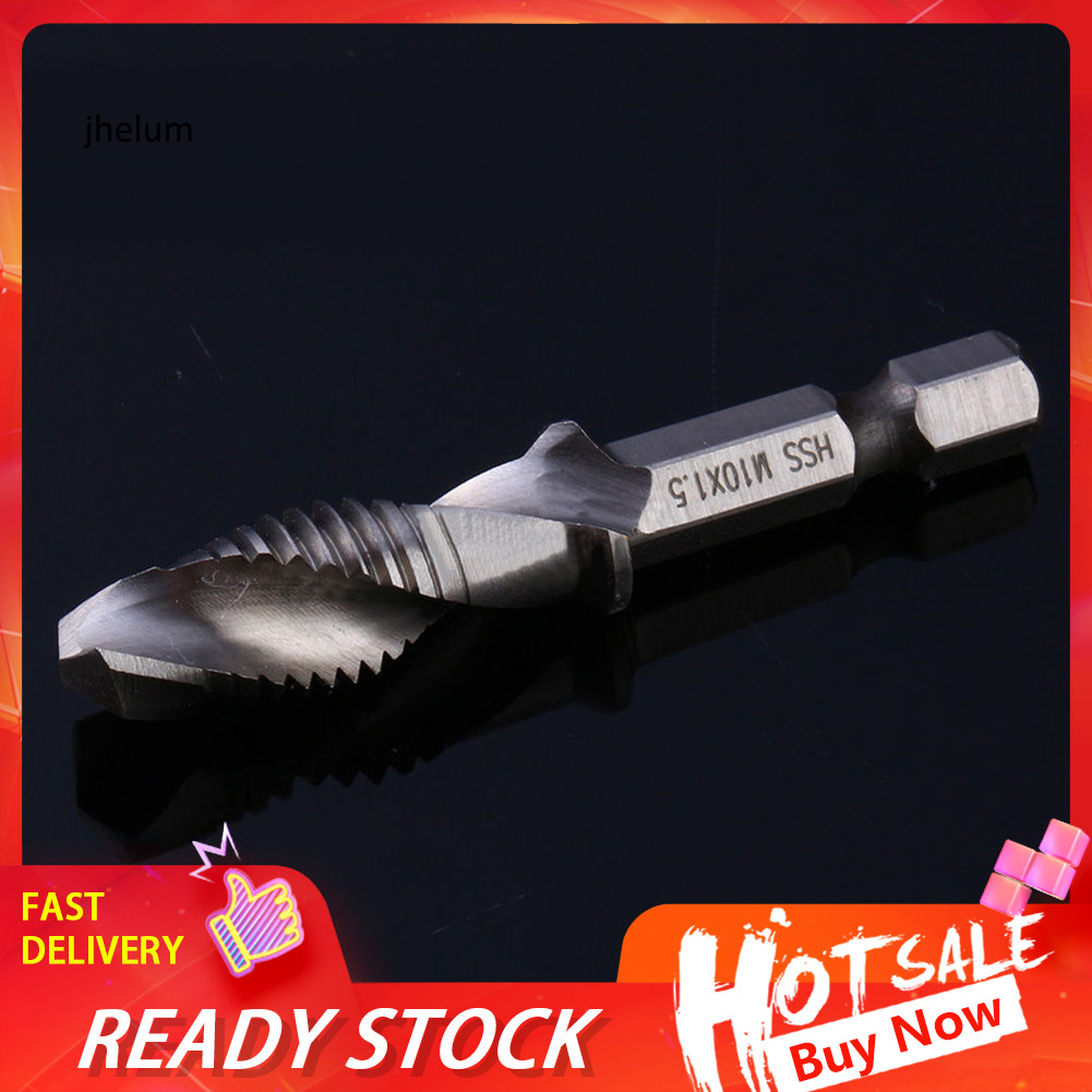 Jl* 1/4 นิ้ว Hex Shank HSS เมตริกมือสกรู Thread Tap Taper เจาะเครื่องมือ Bit M3-M10