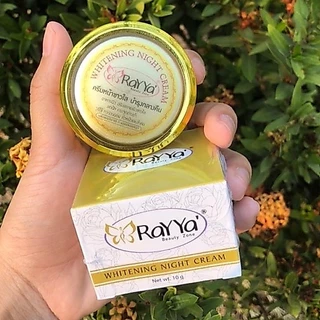 ครีมเรยา ปุกทองไวท์เทนนิ่งไนท์ครีม RaYYa white perfect cream รับประกันของแท้100%