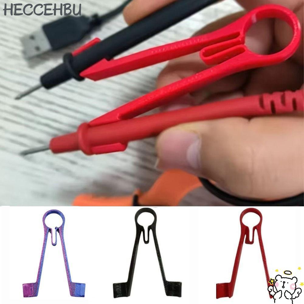 HECCEH31 เมตร Probes คลิปหนีบ, One-Handed Calibration มัลติมิเตอร์ Probe Holder, ยูทิลิตี้ปรับ Ergonomic Probe คลิปซ่อมเครื่องมือ