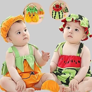 Babyonline(Y358)M4 (โปรลับลูกค้าใหม่ 29.- ส่งด่วน1วัน) ชุดวันฮาโลวีน ชุดฟักทอง ชุดคอสเพลย์เด็ก พร้อมหมวกสุดน่ารัก