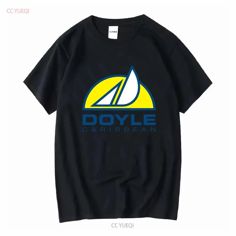สินค้าใหม่ เสื้อยืดผู้ชายลายโลโก้ Doyle Sails สไตล์อเมริกัน ขนาด S 5XL แฟชั่นวินเทจ ระบายอากาศได้ดี 