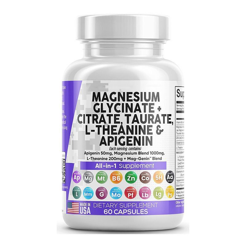 พร้อมสต็อก สินค้าขายร้อน Magnesium glycine Capsules Magnesium glycine Factory Straight Hair Support 