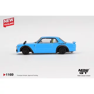 MINI GT No.1169 Nissan LB★Works HAKOSUKA Baby Blue MGT01169