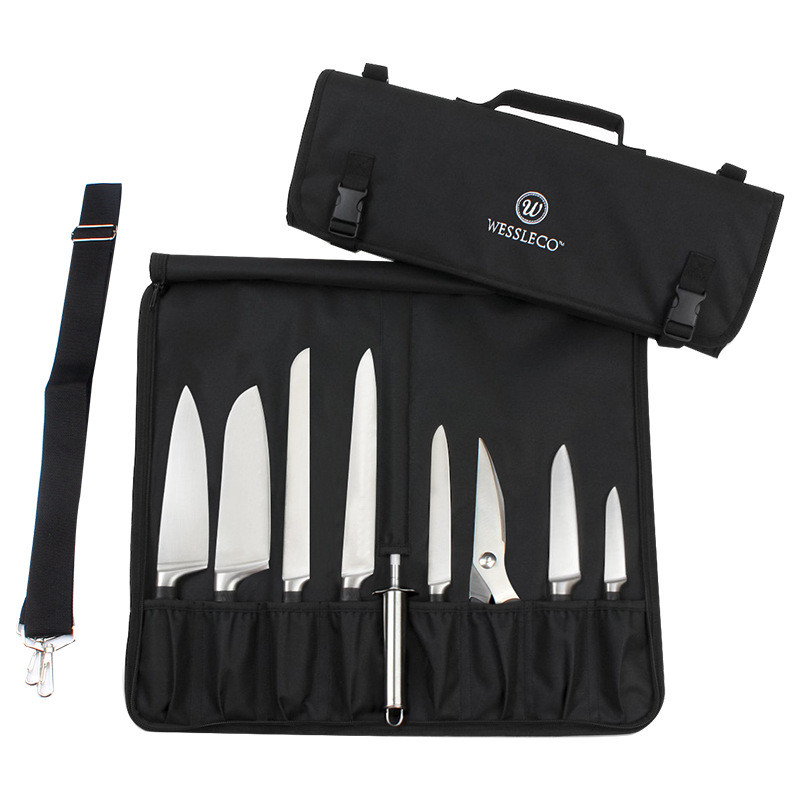 Portable Chef Knife Tool Bag Waterproof and wear-resistant Western-style student cutlery storage bag