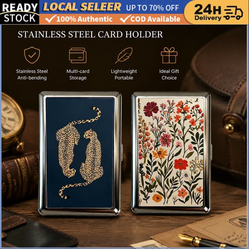 Vintage Metal Card Multi-function Cash Cash Cards Cash Storage Easy Snap Cards Business Cards