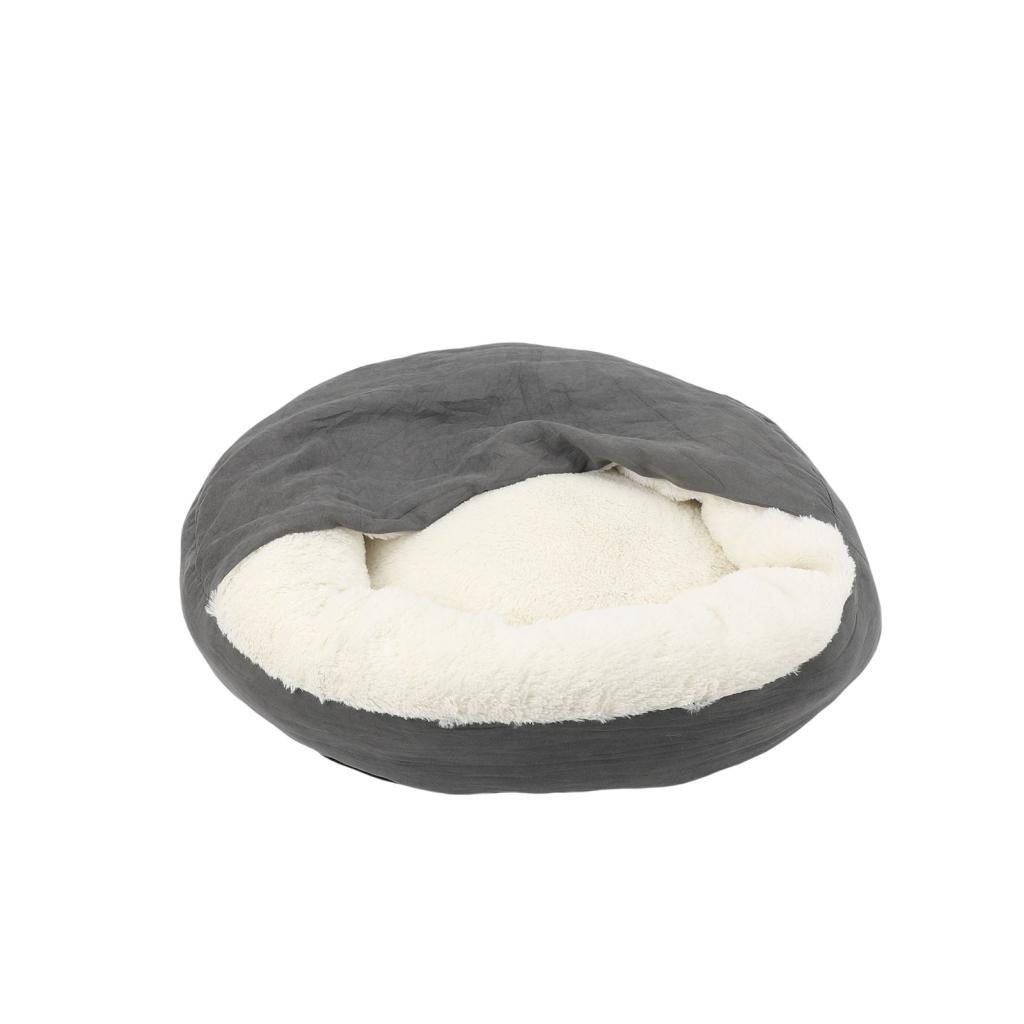 Bmai Hooded Pet Bed Non Slip Base นุ่มสบาย Cave ผ้าห่มลูกสุนัขสําหรับบ้าน