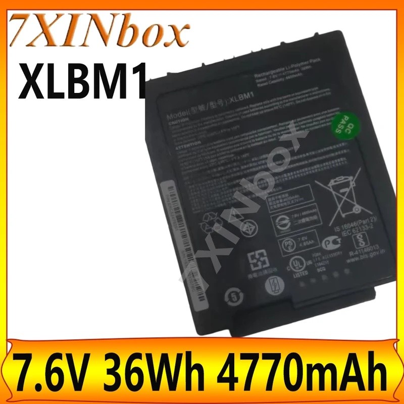 7XINbox ใหม่ XLBM1 7.6V 36Wh 4770mAh แบตเตอรี่แล็ปท็อปสําหรับ Zebra Xplore LynPD5O3 0B23-01H4000E 0B