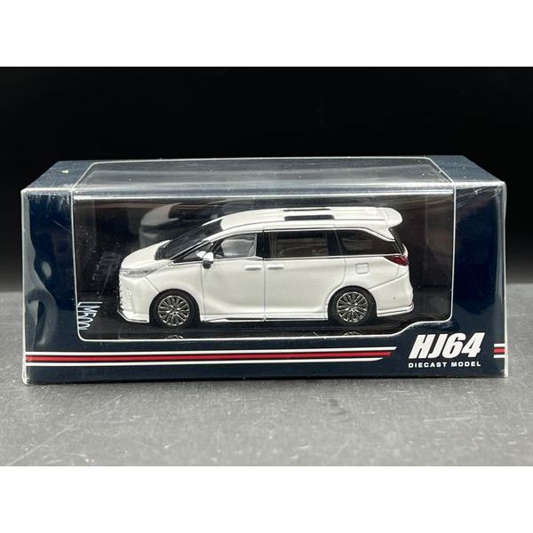 HOBBY JAPAN 1/64
Lexus LM 500h Customized Version – 4-Seater (RHD) with White Interior
Sonic Quartz 