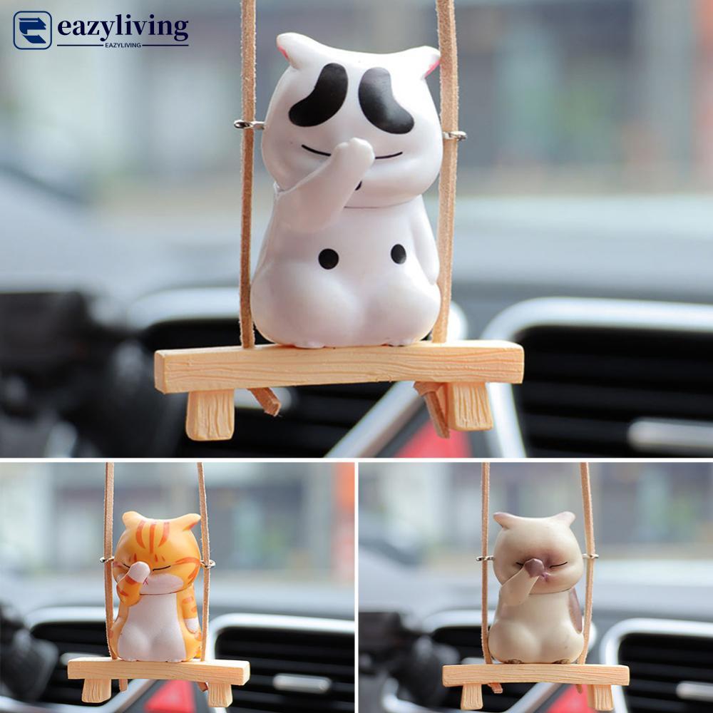 EAZYLIVING น่ารักรถ Accessorie Swing จี้รถกระจกมองหลังอัตโนมัติเครื่องประดับของขวัญวันเกิด Auto ภายใ