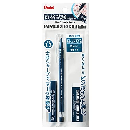 [Direct from Japan] Pentel Mechanical Pencil Mark Sheet Set, Navy, XAM113ST-C