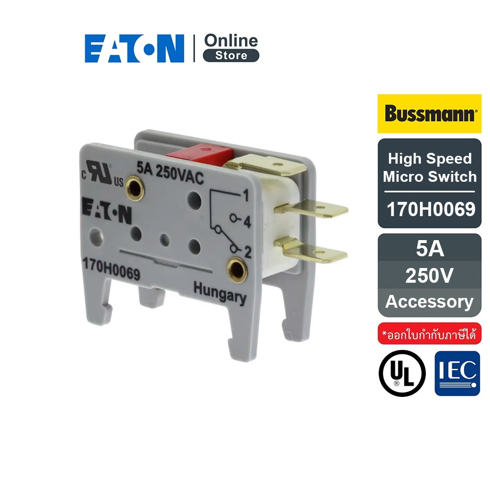 EATON Bussmann Series High Speed Microswitch 5A With Indicator 250V | 170H0069 | Eaton Online Store
