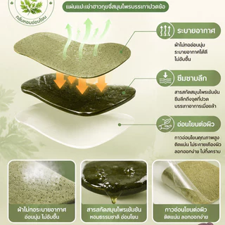 แผ่นแปะข้อเข่าสมุนไพรคุณภาพสูง สำหรับลดอาการเจ็บข้อเข่า ผู้สูงอายุดูแลข้อศอก/ใช้ง่าย/ปลอดภัยจากสมุนไพรธรรมชาติ/เหมาะสำหรับอักเสบเข่า