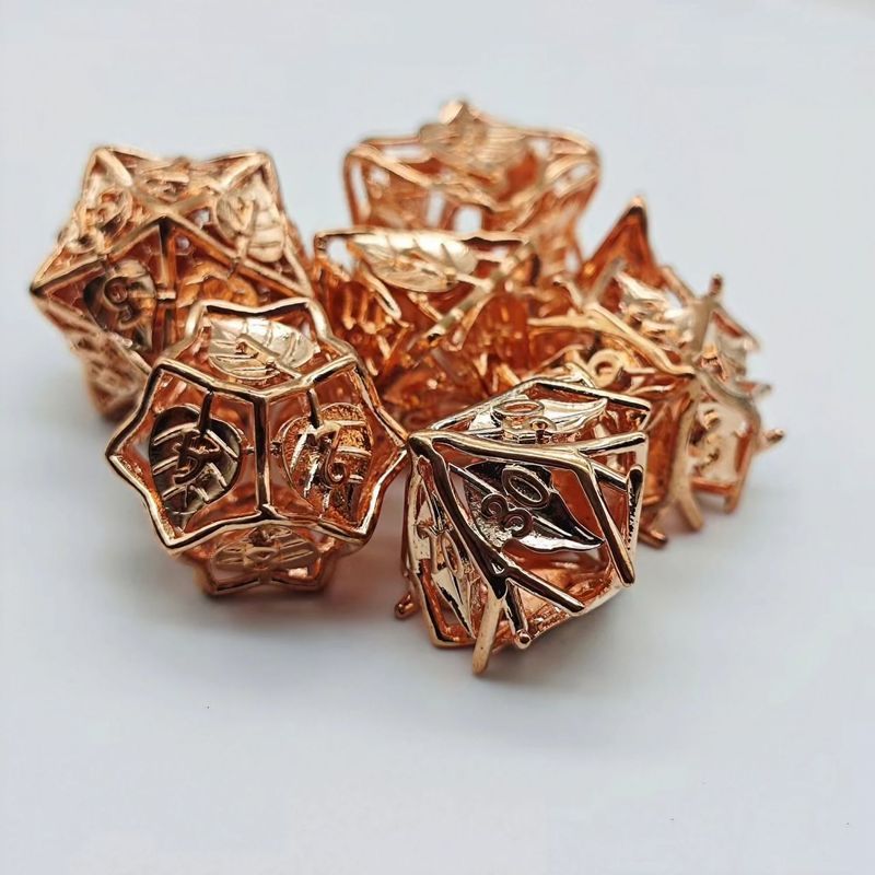 Leaf Hollow Dice Hollow Dice Set D20 D1 [คลังสินค้าพร้อม] 2 D10 D ขายร้อน,% D8 D6 D40723