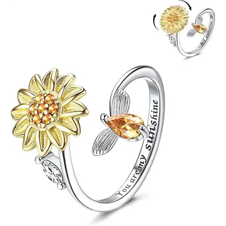 Worry Ring Spinner Worry Rings-Fidget Rings แหวนสปินเนอร์