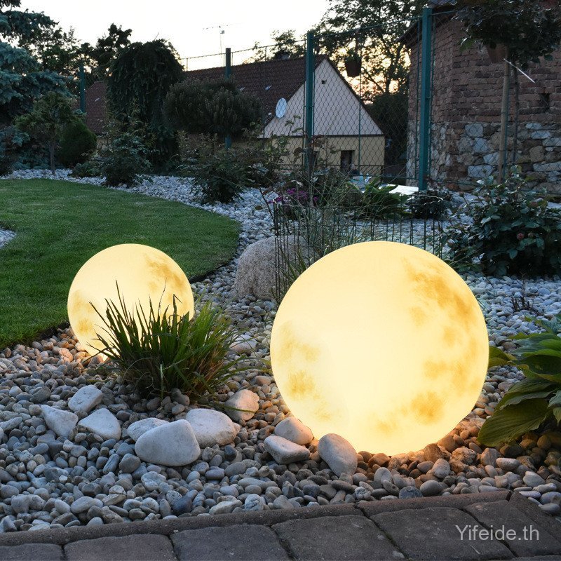 YFD Moon lamp, outdoor waterproof garden lamp, solar-powered lawn lamp, moon decorative ambiance sph