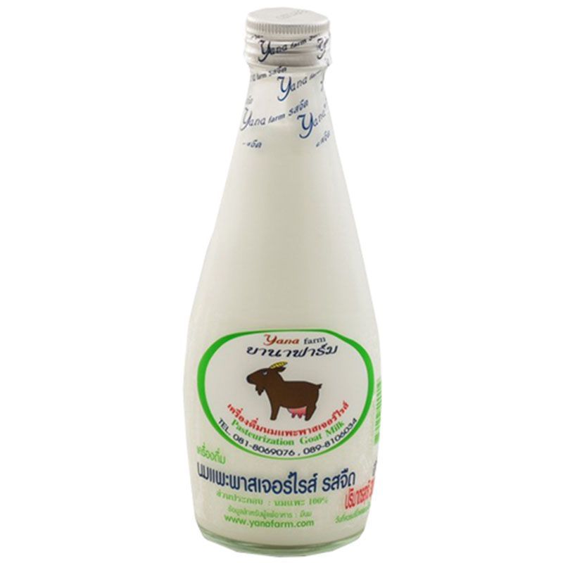 ยานาฟาร์ม นมแพะพาสเจอร์ไรส์รสจืด Yana Farm Plain Goat Milk 300ml.