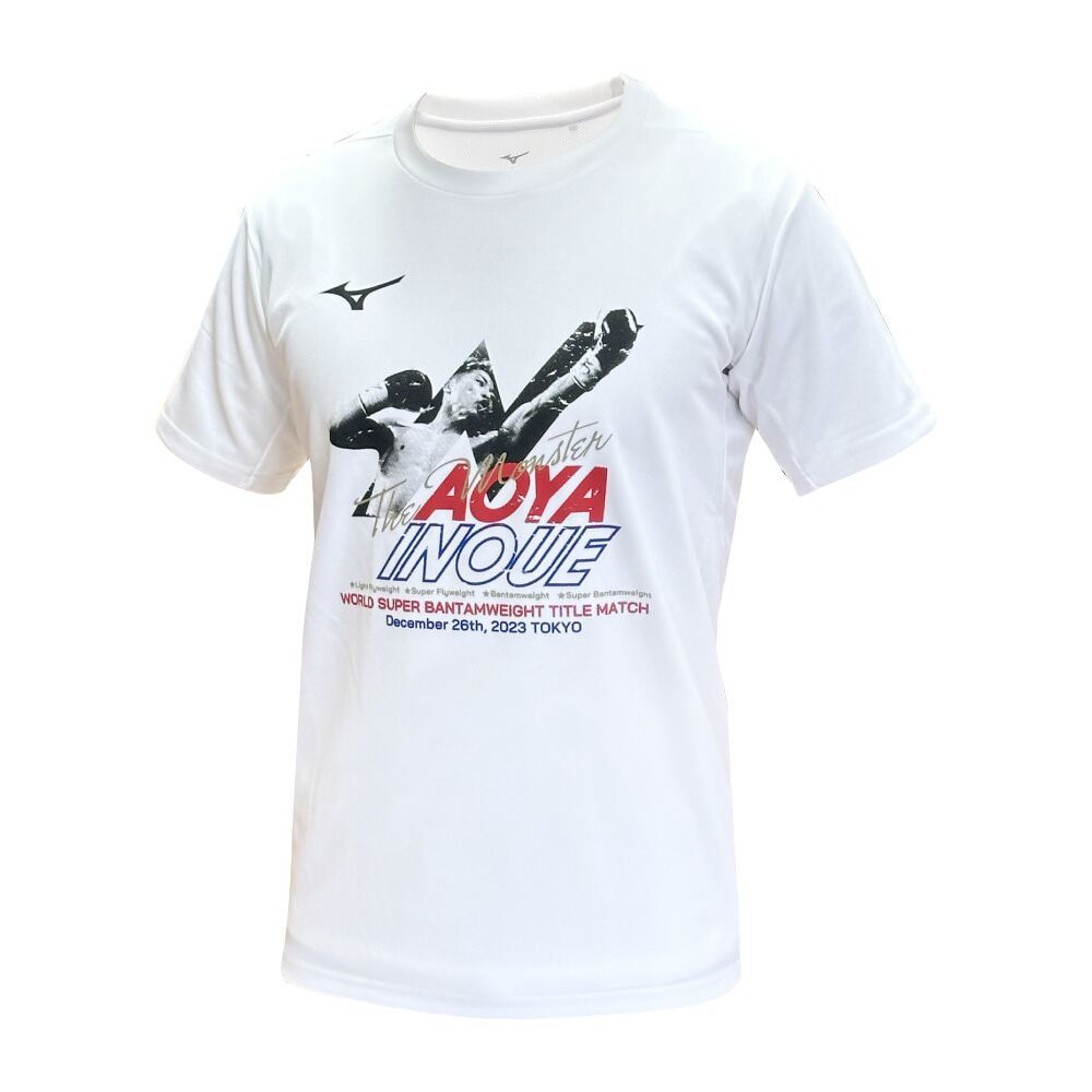 Mizuno X Naoya Inoue 2023 Commemorative Limited Edition เสื้อยืดกีฬาสําหรับผู้ที่ชื่นชอบการชกมวยอุปก