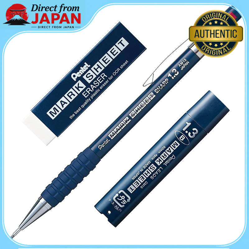 Pentel Mark Sheet Mechanical Pencil Set with Eraser and Replacement Leads - Size B & HB