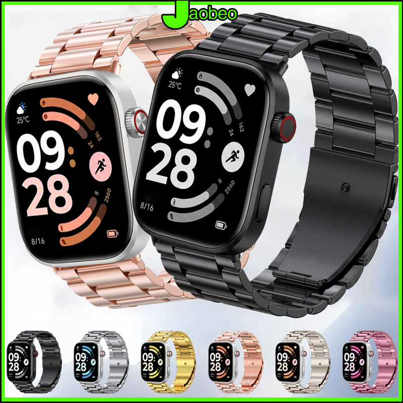 สายรัดสแตนเลส for Redmi Watch 6 Active/Lite/ 6 5 4 / Mi Band 10 9 8 Pro สายนาฬิกาโลหะ สายรัดข้อมือ ที่สามารถเปลี่ยนได้