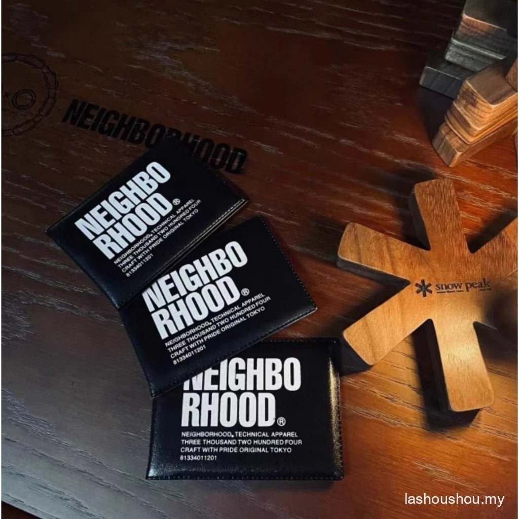 NEIGHBORHOOD ID CARD CASE 23FW ใบขับขี่หนัง Bank Bag Street Wear NBHD 0Y2W PX9H LZ1J TMGJ RPWK WGEE