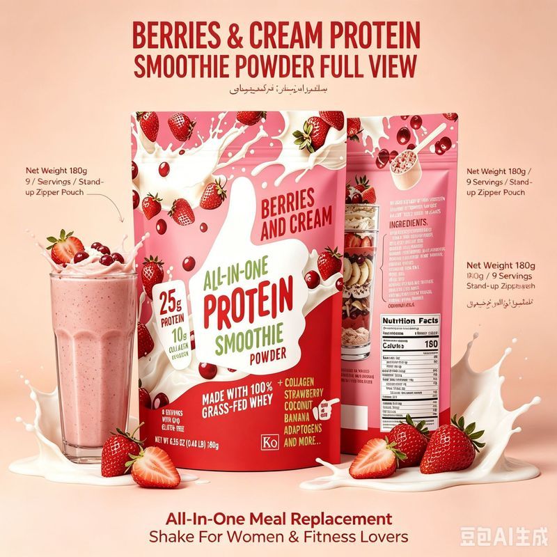 ALL-IN-ONE PROTEIN SMOOTHIE POWDER 复合蛋 白奶 ผงสีขาว 批发