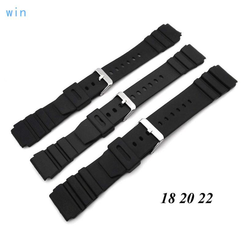 Win ยางซิลิโคนสายนาฬิกา Deployment Buckle Diver กันน้ํา 18 มม. - 22 มม.